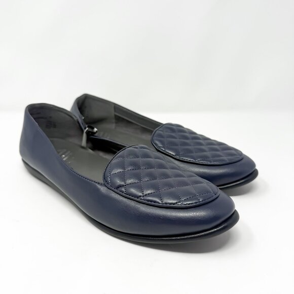 Aerosoles Stitch And Turn Briella Quilted Ballet Flats Size 11 Navy Comfortcore - Picture 1 of 11